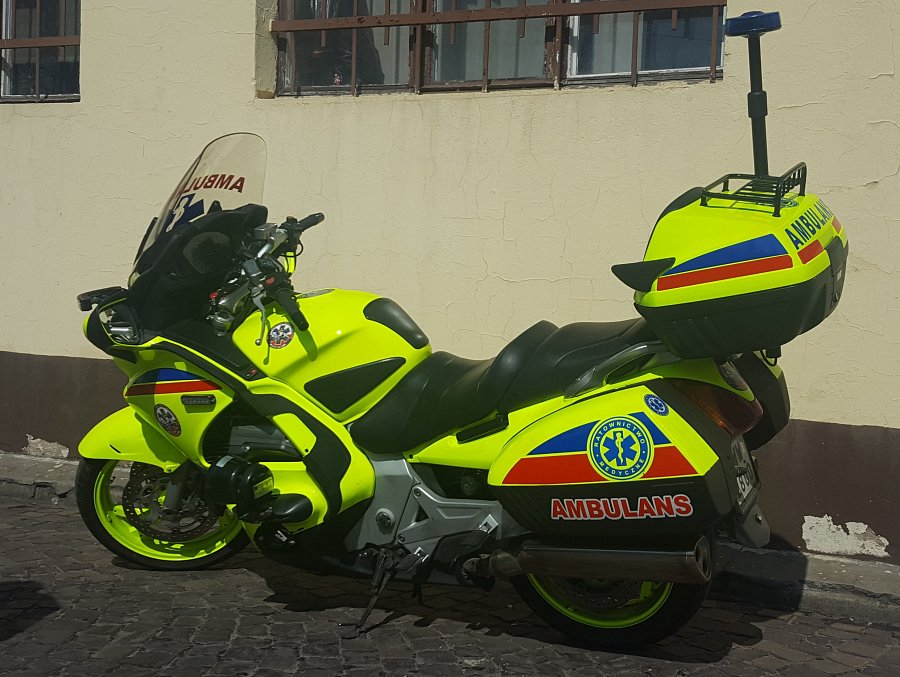 Motocykl ratunkowy w WSRM w Łodzi