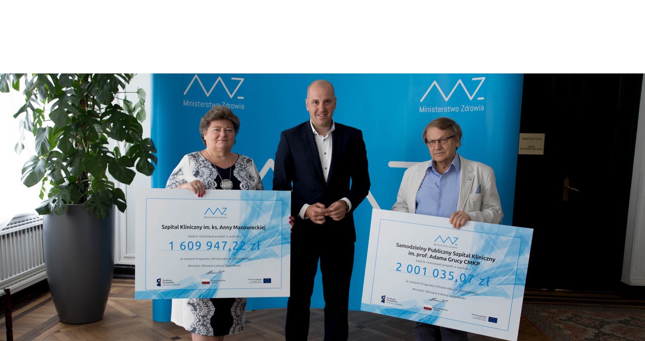 Ponad 2,5 mln zł dla dwóch szpitali na Mazowszu